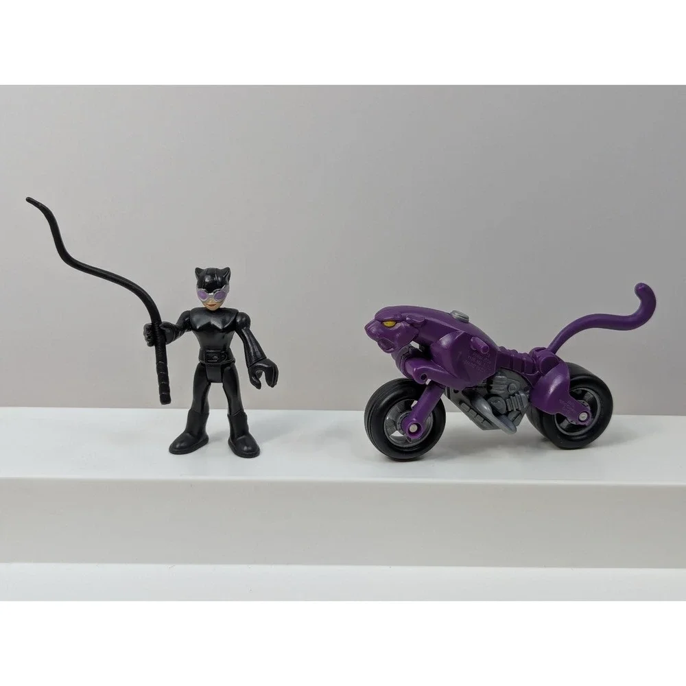 Fisher‎ Price Imaginext DC Super Friends Catwoman Figure Whip Panther Cycle set